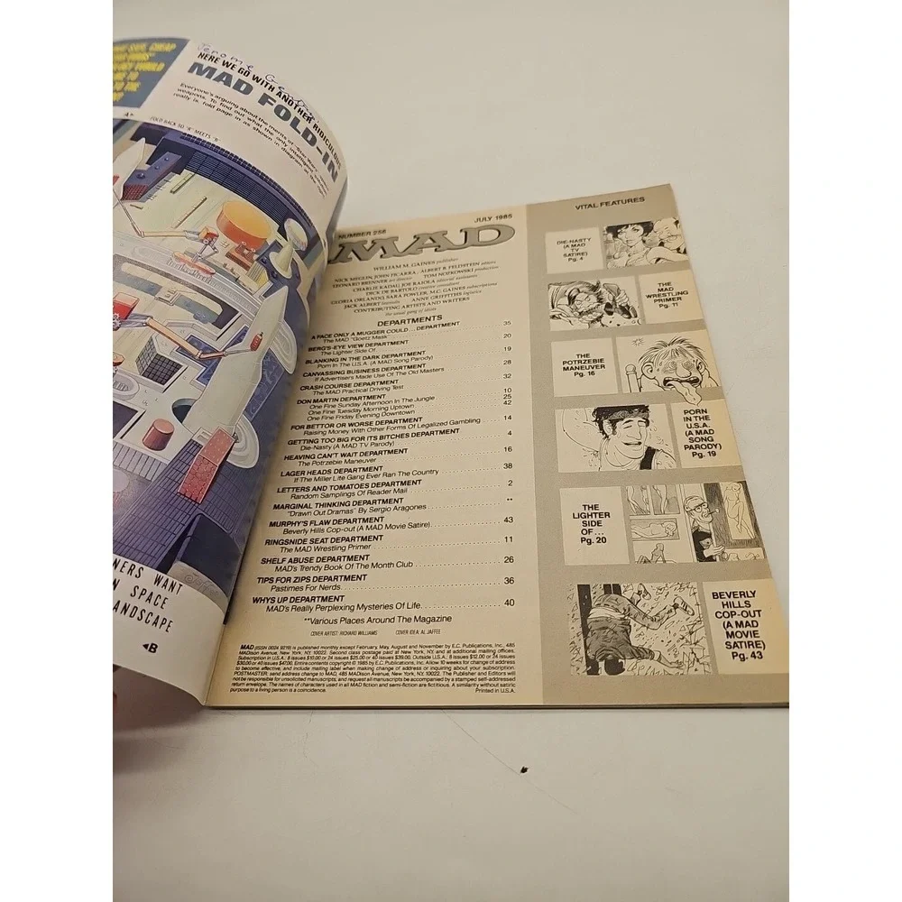 Vintage MAD Magazine No. 256 July 1985 Featuring‎ Beverly Hills Cop and Dynasty